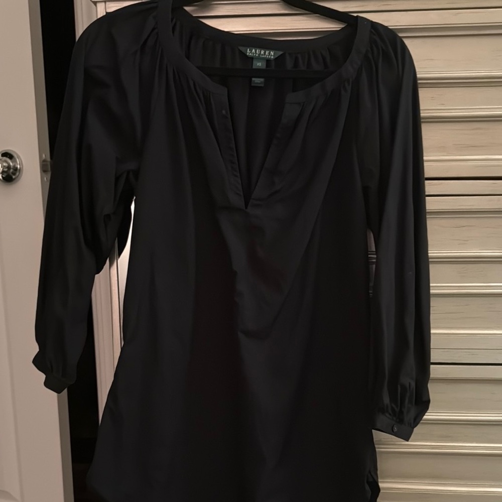 RLX Ralph Lauren Black Blouse